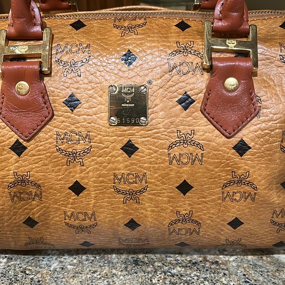 MCM EUC GERMANY Visetos Boston Bag - Picture 2 of 14